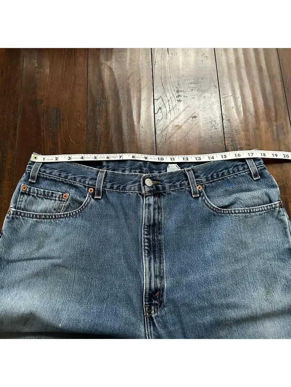 Levis 505 Vintage 90s Straight Leg XX USA Jeans 40x30 Med Wash Act 36x29